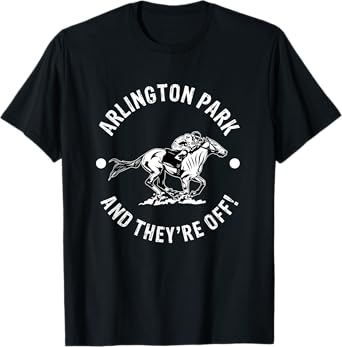 Arlington Park Racetrack Horse Racing Equestrian IL Derby T-Shirt