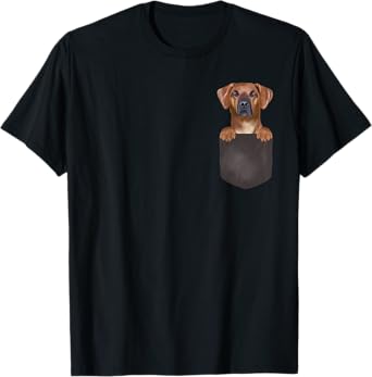 Dog In Pocket Funny Dog Lover Rhodesian Ridgeback T-Shirt for Men Women Girls Kids