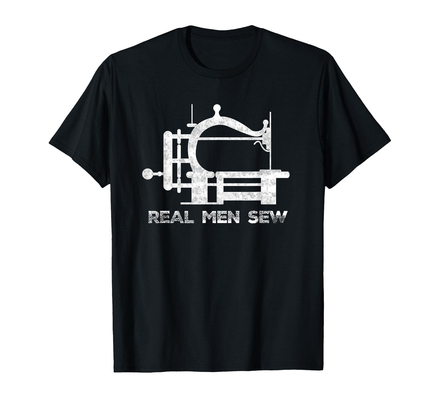 Real Men Sew Vintage Chainstitch Sewing Machine T-Shirt