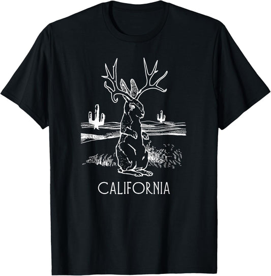 California Jackalope Cute Cali Crytpid Jackrabbit T-Shirt