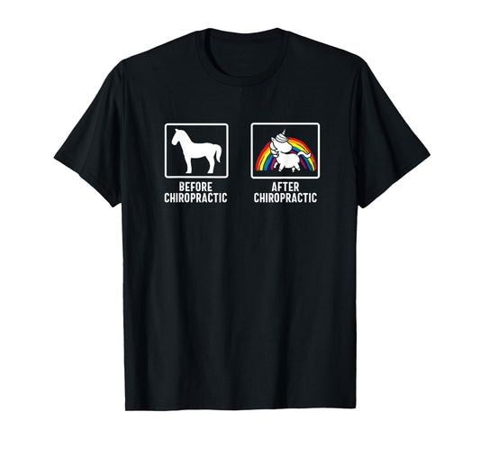 Chiropractor Unicorn Chiropractic Assistant Therapy T-Shirt