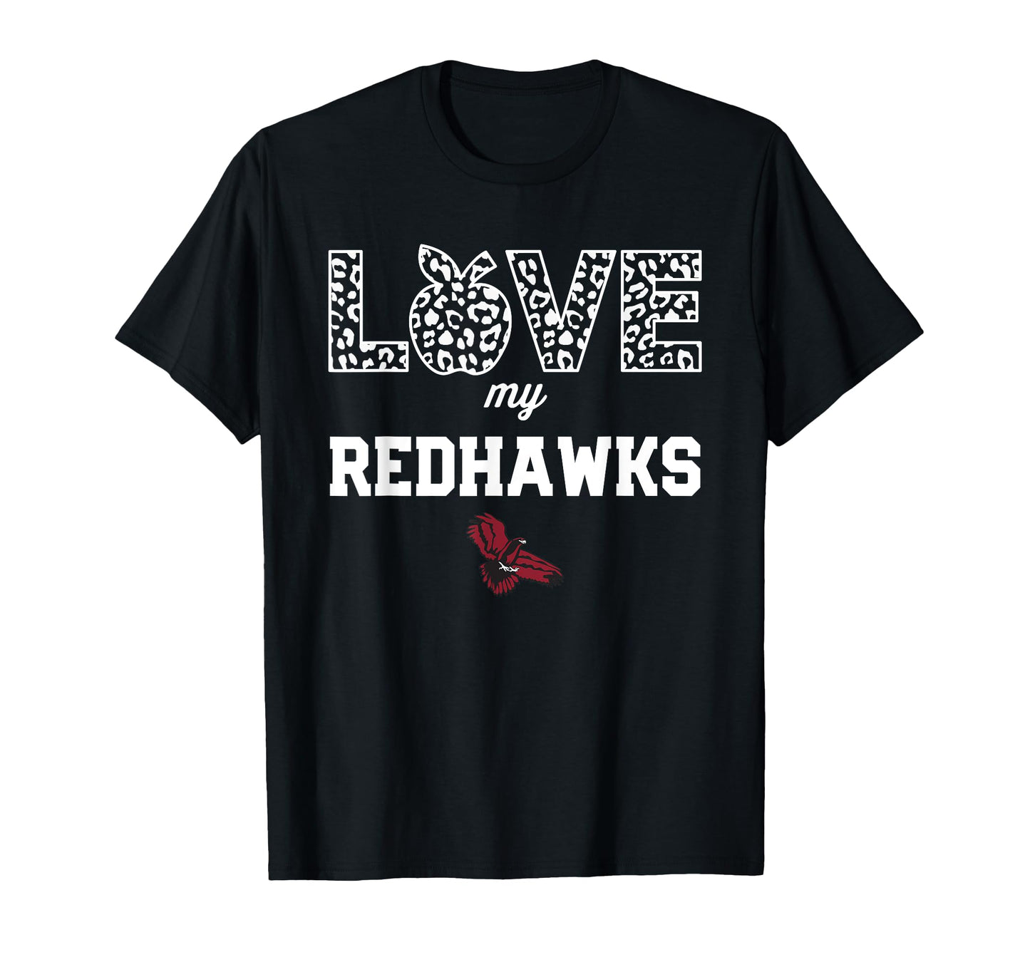 Central Square Redhawks Logo Love My Team HS T-Shirt