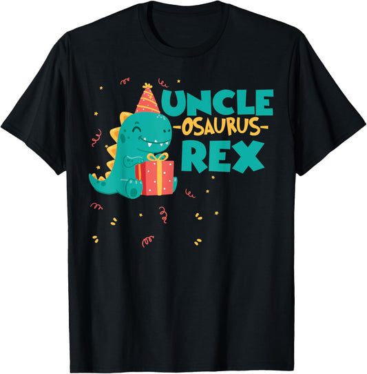 Uncle Dinosaur Family Matching Dinosaur Birthday Boy Party T-Shirt