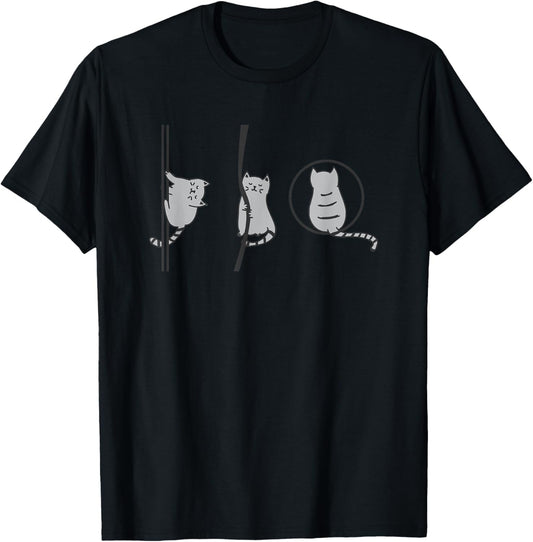 Circus Aerialist Cat Aerialist Yogi Dancer Aerial Lover T-Shirt