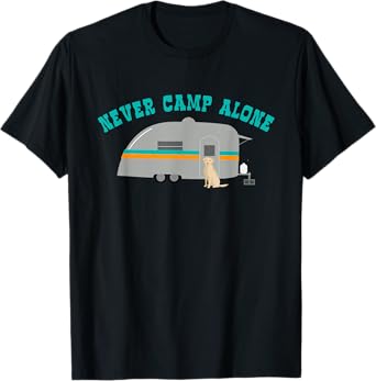 Yellow Labrador Retriever Dog RV Funny Camping Men Women Kids T-Shirt