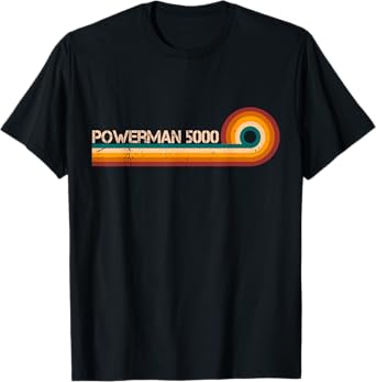 Powerman 5000 Retro Stripes Musician Vintage T-Shirt