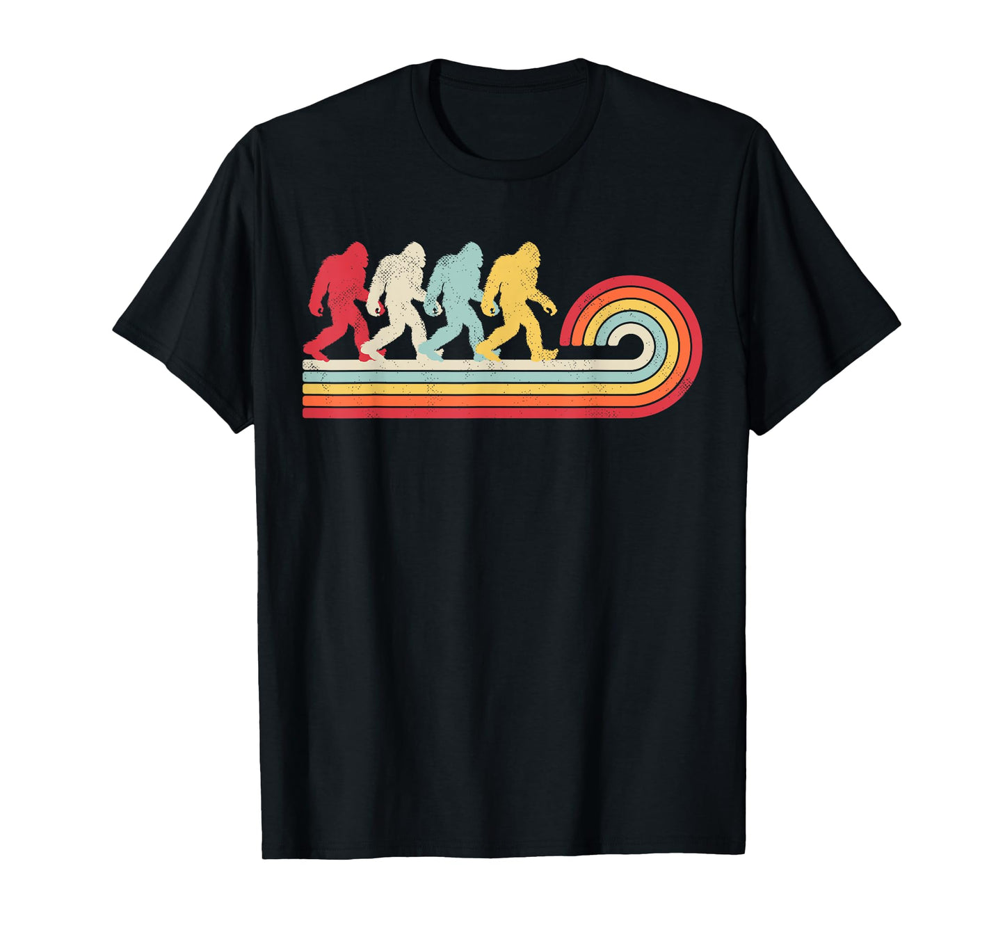 Bigfoot Retro Vintage 70s 80s Sasquatch Lovers Men Women T-Shirt
