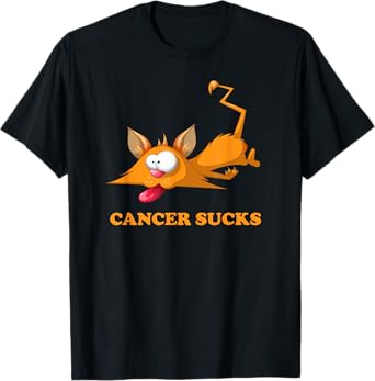 Cancer Sucks With Orange Tabby Cat That Children Like T-Shirt