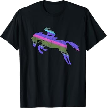 English Horse Riding Shirt | Girl Riding Horse T-Shirt T-Shirt