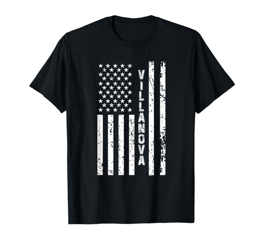 Villanova United States Patriotic American Flag T-Shirt