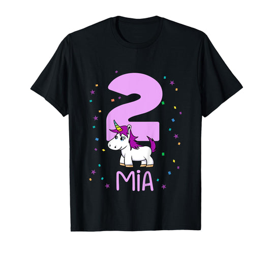 Kids I am 2 years and my name is Mia T-Shirt