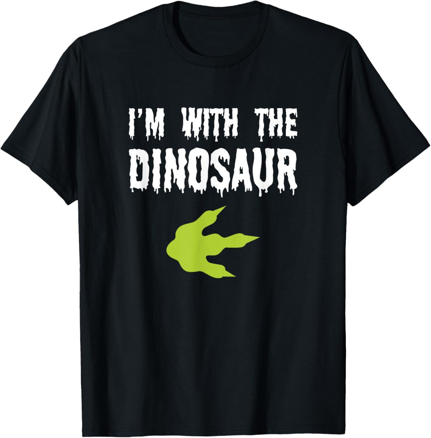 I'm With The Dinosaur Couple Outfit Funny Matching Halloween T-Shirt