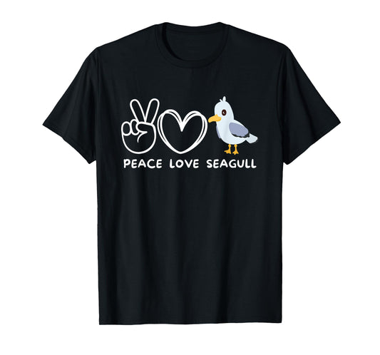 Peace, Love Seagulls Retro Seagulls Lover Bird Lover T-Shirt