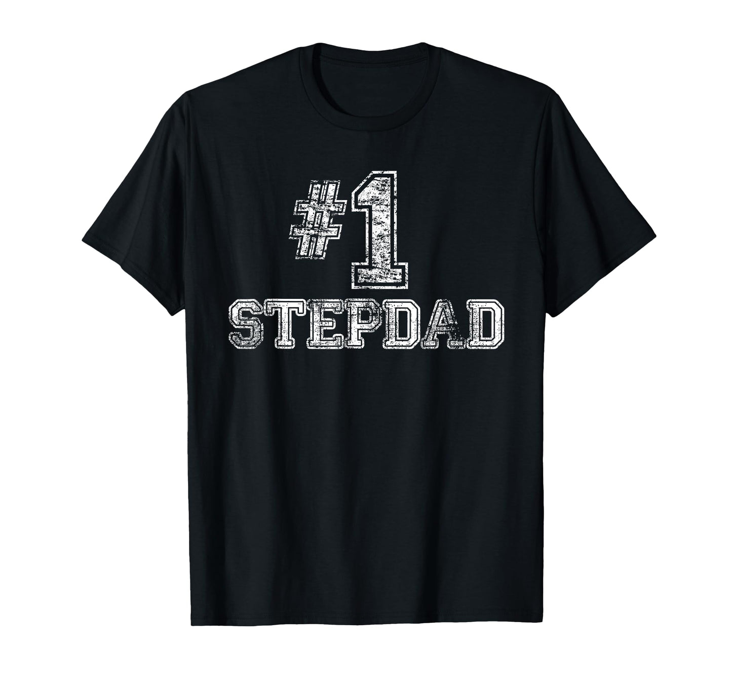 #1 StepDad T Shirt Step Dad Number One Father's Day Gift Tee T-Shirt