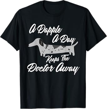 DAPPLE DACHSHUND T-SHIRT GIFT, Funny Weiner Dog Shirt Dapple T-Shirt