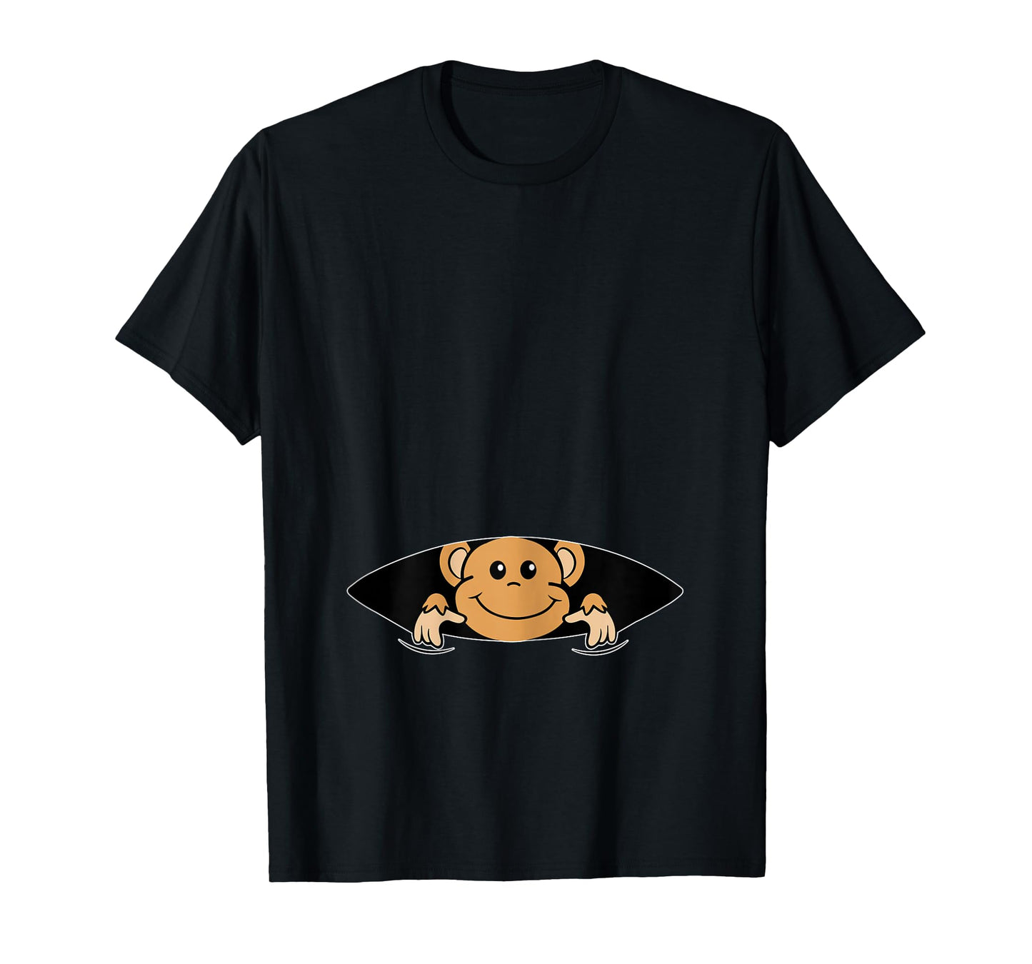 Monkey in the Belly - Pregnancy Announcing Pregnant Mum T-Shirt