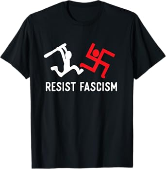 Surly Raven Unisex-Adults Black Sleeveless Classic Fit T-Shirt - Resist Fascism
