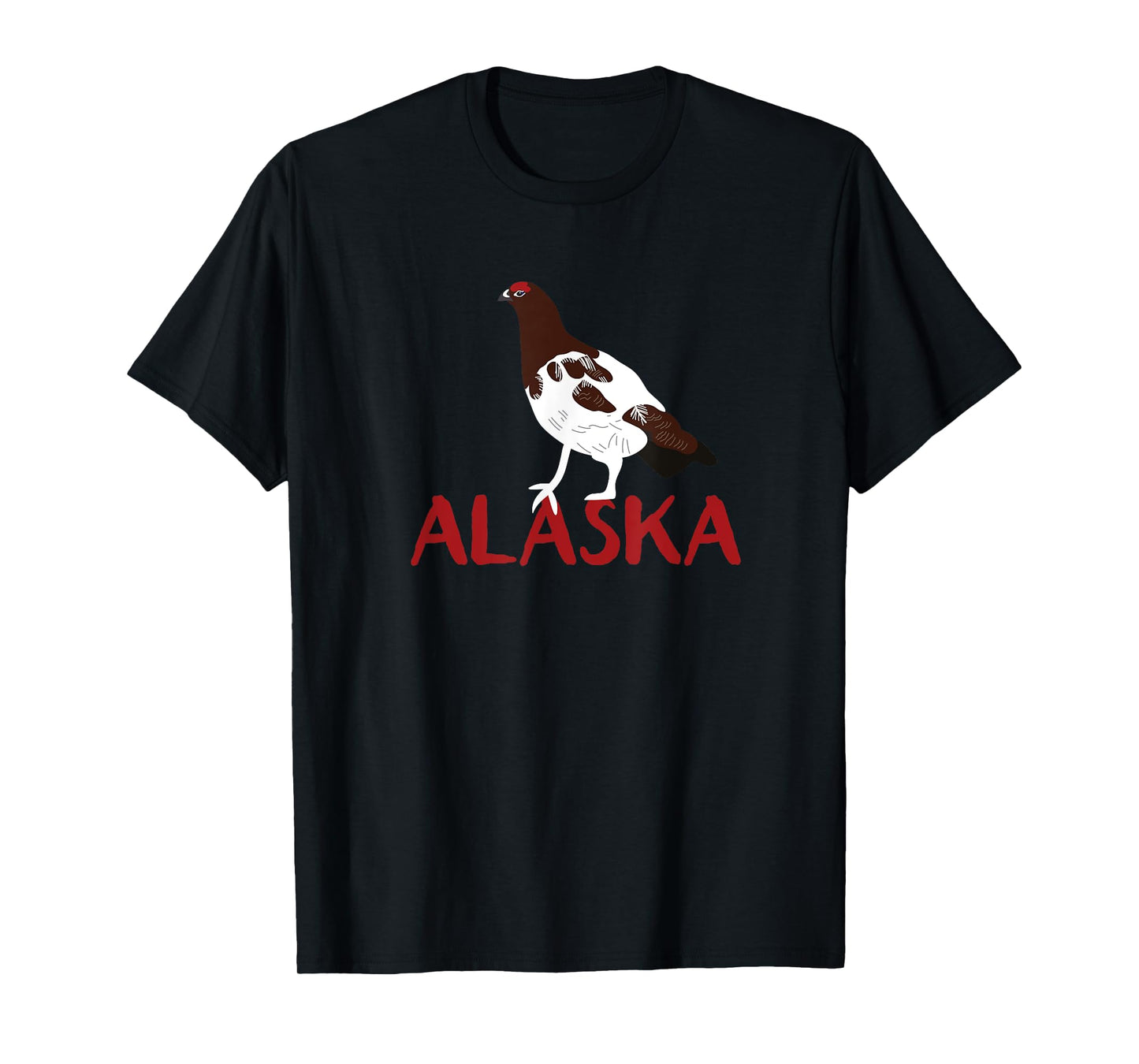 Willow Ptarmigan Alaska State Bird Souvenir Style T-Shirt
