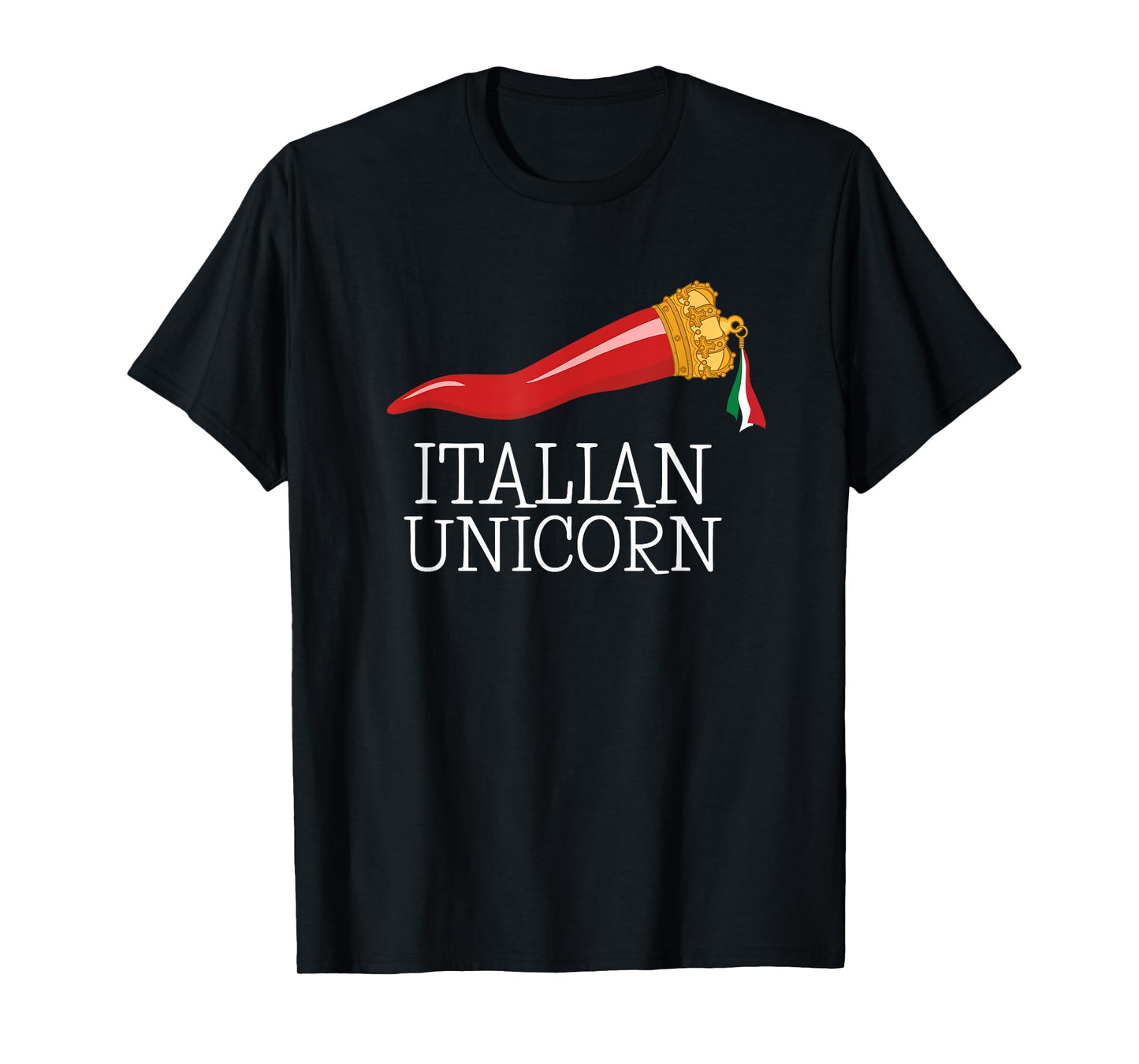 Funny Italian Lucky Charm Cornicello Italian Horn T-Shirt
