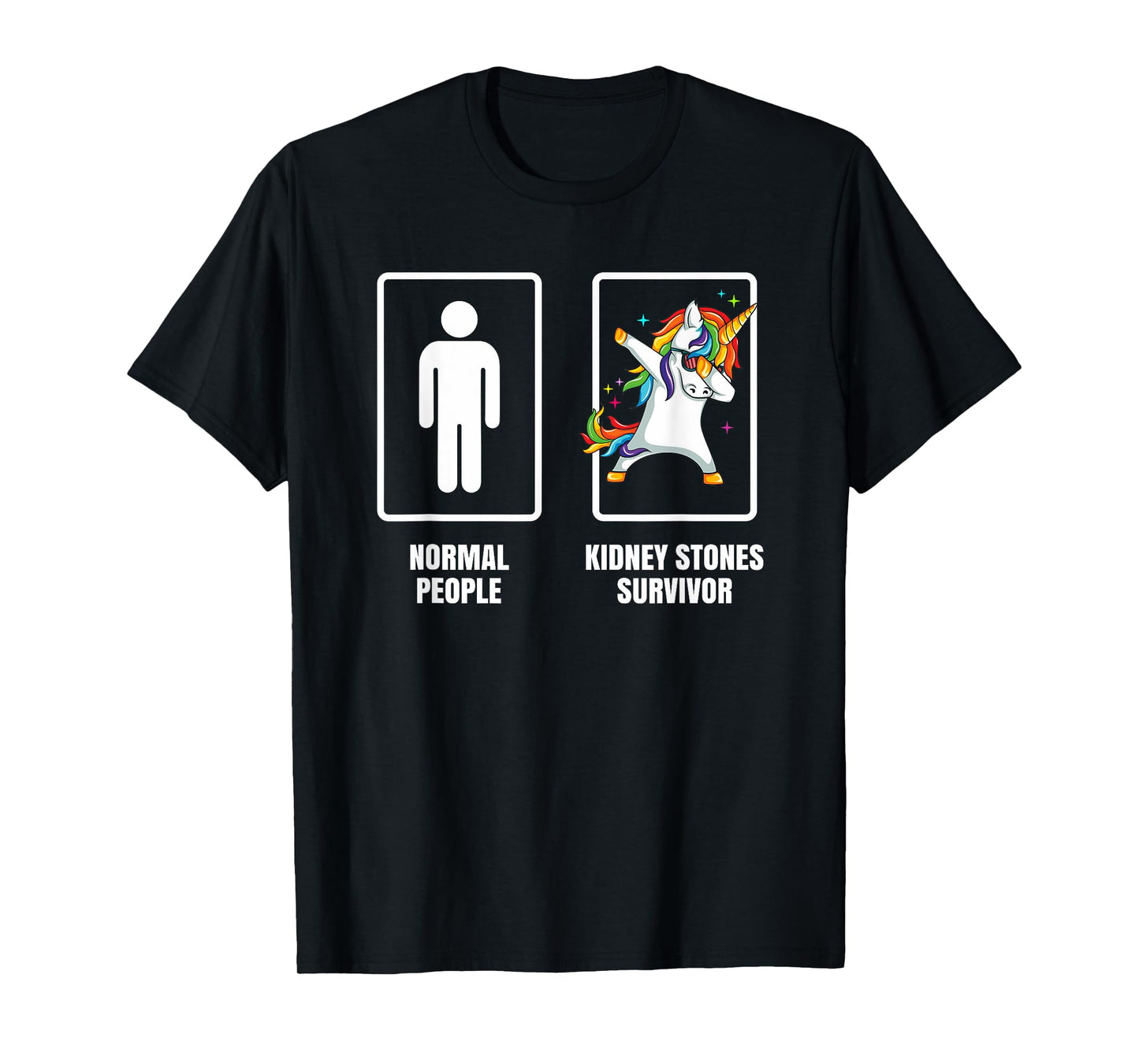 Dabbing Unicorn Kidney Stones Survivor Recovery Get Well T-Shirt