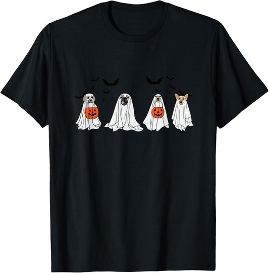 Cute Ghost Dog Halloween T-Shirt