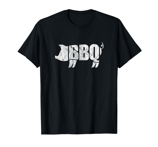 BBQ Pig Funny Barbeque Pork Meat Grill Chef Grilling T-Shirt