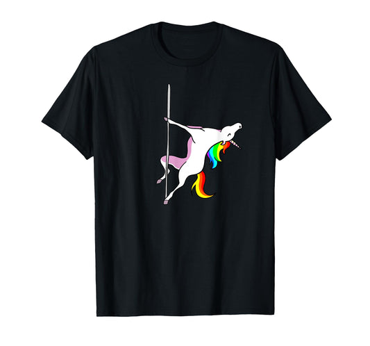 Unicorn Pole Dancer funny Pole Dancing Unicorn T-Shirt