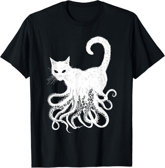 Cthulhu Lovecraft Cat Cosmic Horror Cathulhu T-Shirt