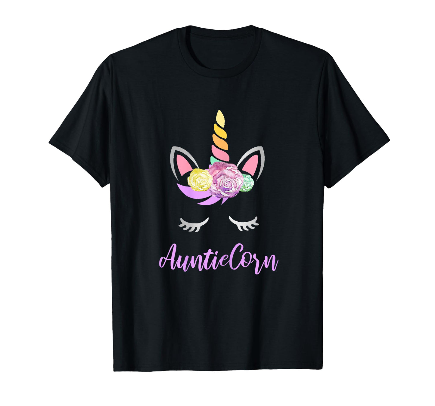 Aunticorn Unicorn Aunt of the Birthday Girl Unicorn T-Shirt