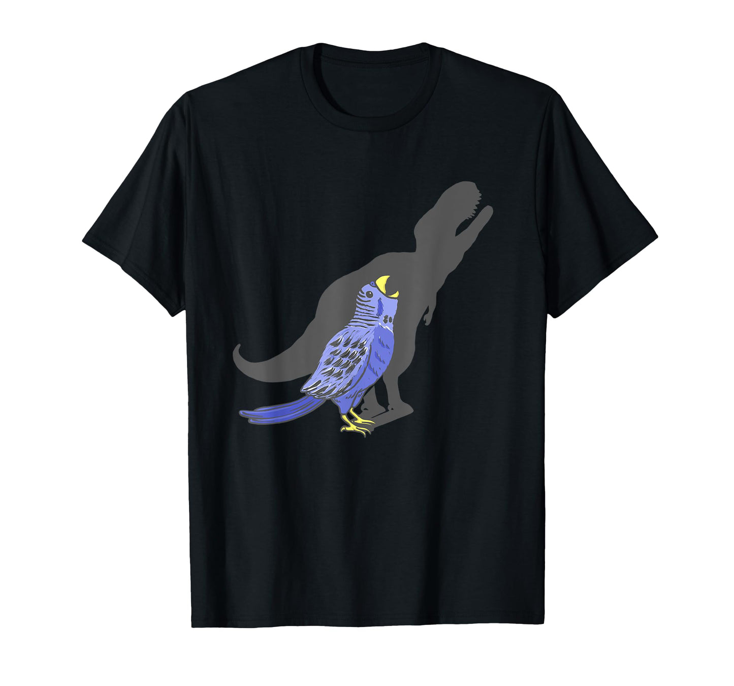 T-Rex Shadow - Funny Parakeet Budgie Budgerigar Bird Lover T-Shirt