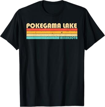 POKEGAMA LAKE MINNESOTA Funny Fishing Camping Summer T-Shirt