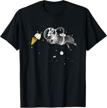 Corgi Astronaut In Space Shirt - Icecream Corginaut T-Shirt T-Shirt