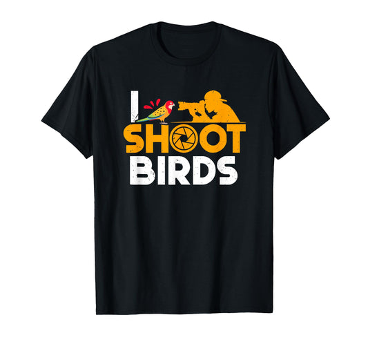 Bird Photographer Shoot Birds Birdwatching Photography T-Shirt