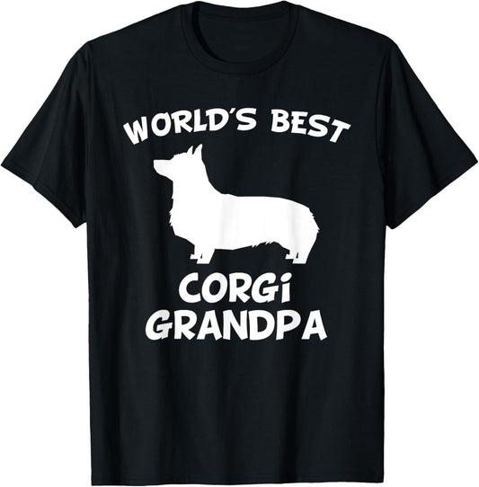 World's Best Corgi Grandpa Dog Owner T-Shirt