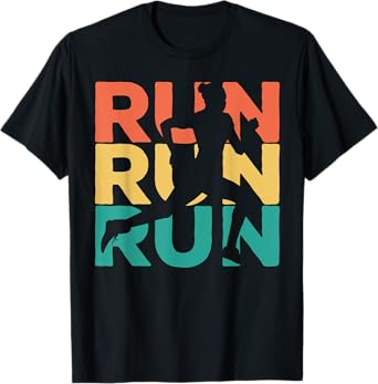 Retro Vintage Running Gift For Runners T-Shirt