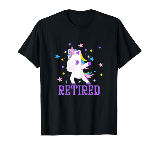 Retired 2022 Unicorn Retirement Gift Women T-Shirt