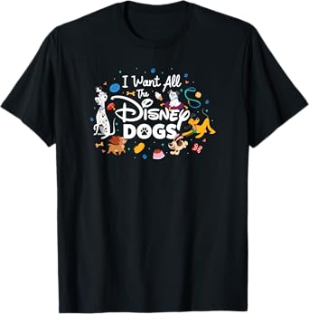 Disney - I Want All The Disney Dogs! T-Shirt