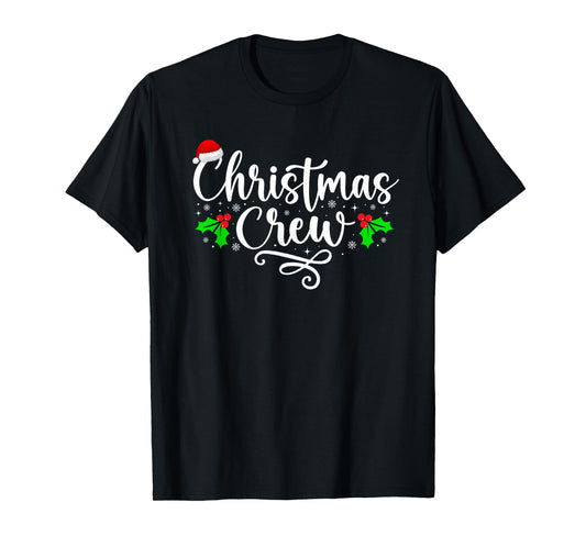 Christmas Crew Xmas Light Matching Family Pajama Funny Xmas T-Shirt
