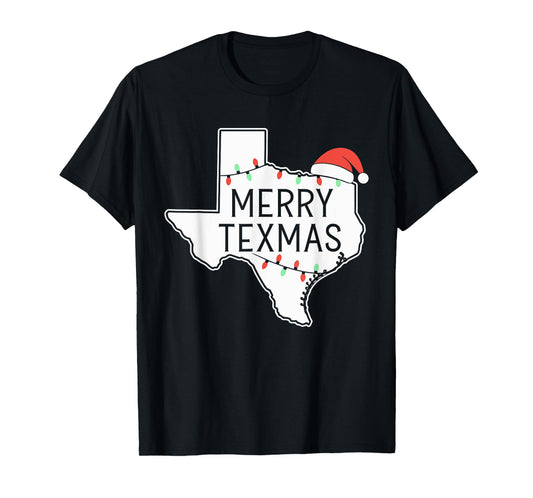 Merry Texmas Texas State Christmas T-Shirt