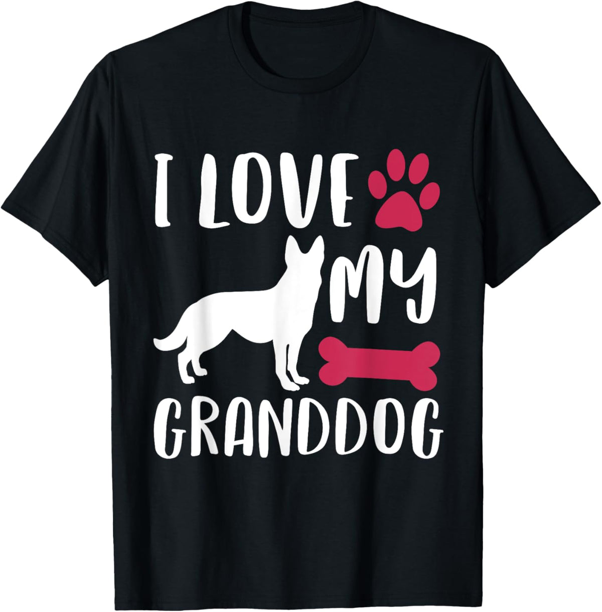 German Shepherd Grandma Grandpa Shirt Granddog T Shirt Gift T-Shirt