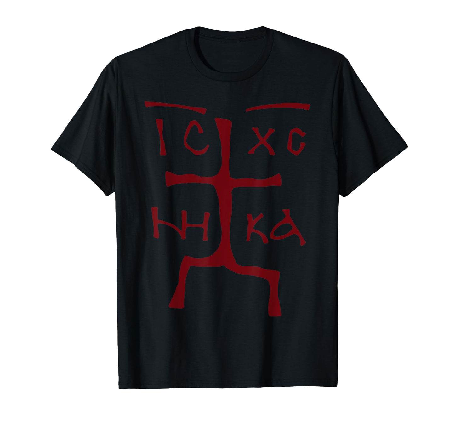 Ic Xc Nika Cross Christian Orthodox Funny Christogram Cross T-Shirt