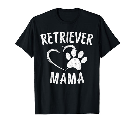 Retriever Mama Gift Black Golden Dog Mom Apparel Retrieving T-Shirt