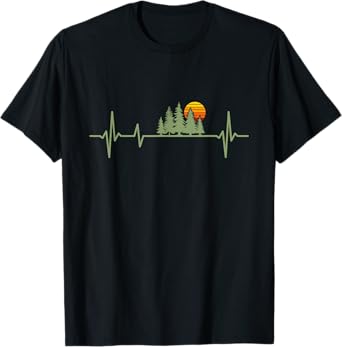 Trees Wildlife Nature Heartbeat Forest T-Shirt