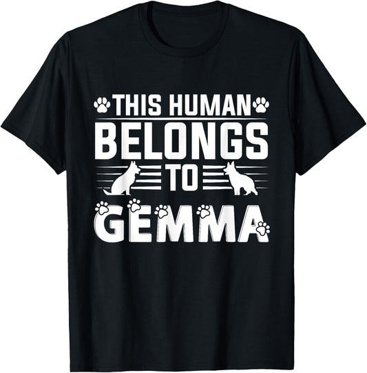 Dog Name Gemma Gift Belongs To Pet Dog Gemma T-Shirt