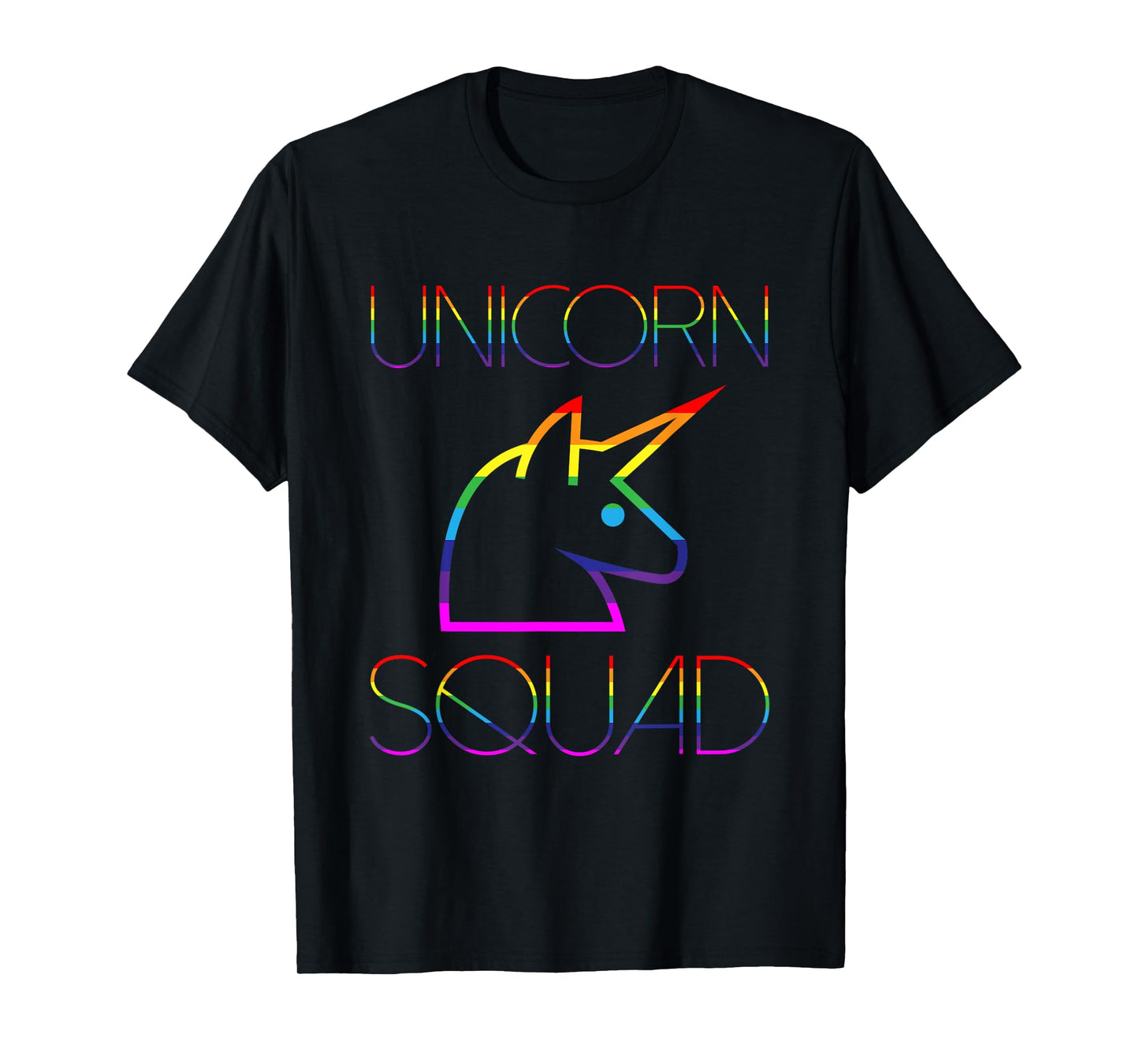 Unicorn Squad adult shirt Funny Cute Rainbow Color T-Shirt