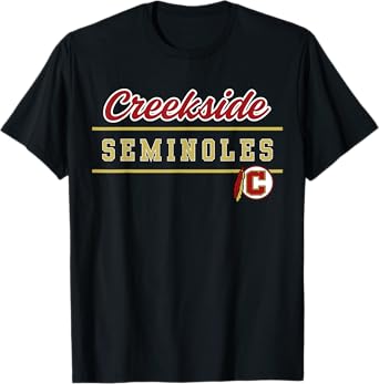 Creekside High School Seminoles Lined Up T-Shirt