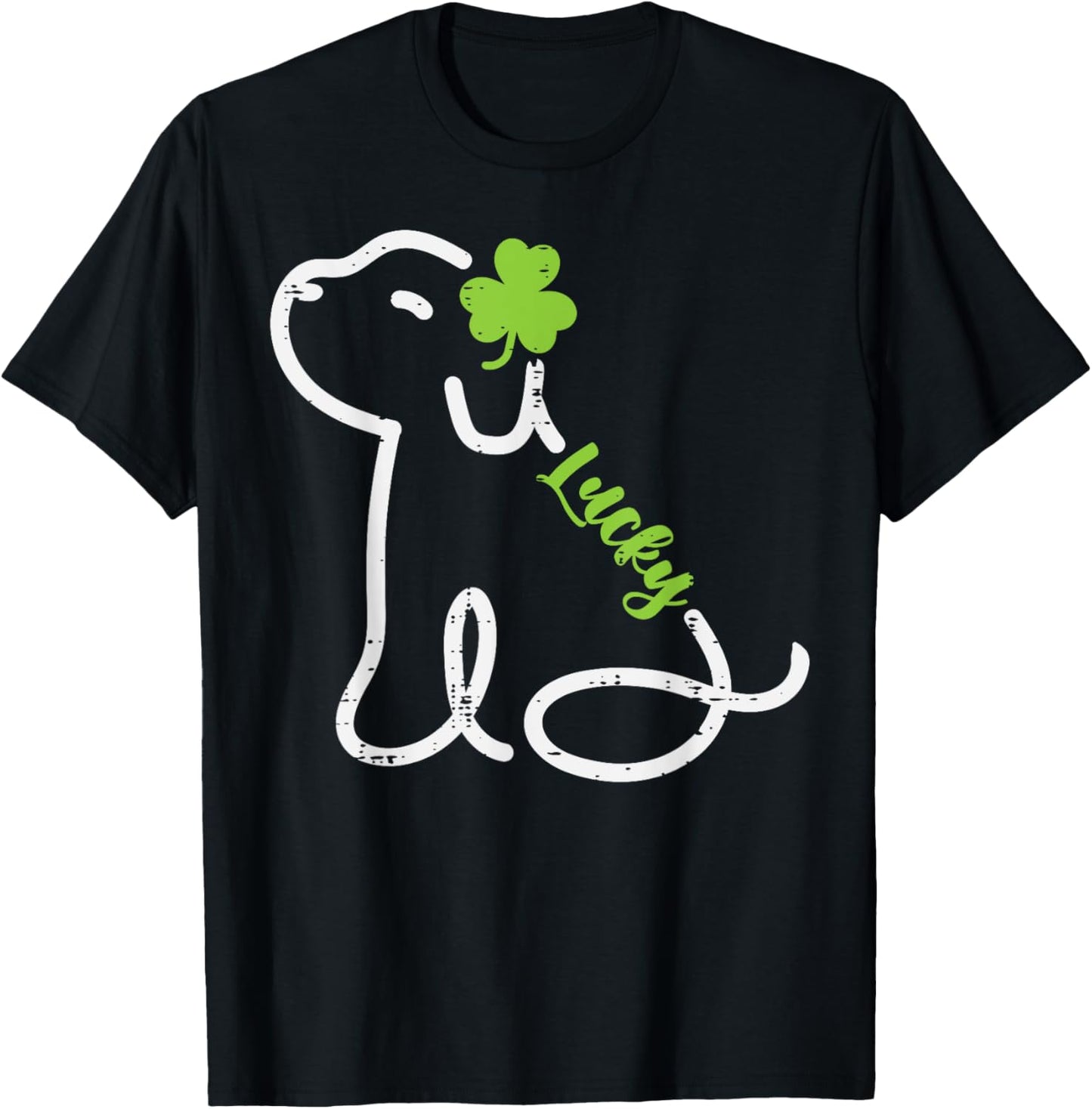St Patricks Day Lucky Dog Saint Pattys Puppy Kids Women Men T-Shirt