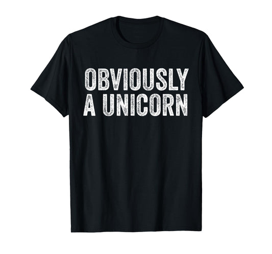 Obviously A Unicorn Funny Unicorn Squad Security Funny T-Shirt