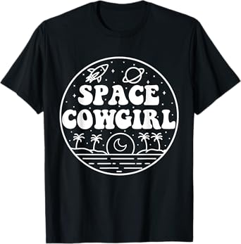 Space Cowgirls Bachelorette Party Rodeo Western Aesthetic T-Shirt