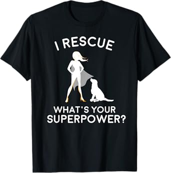 Dog Rescue Shirt, Dog Rescue Superhero T-Shirt for Men Women Kids